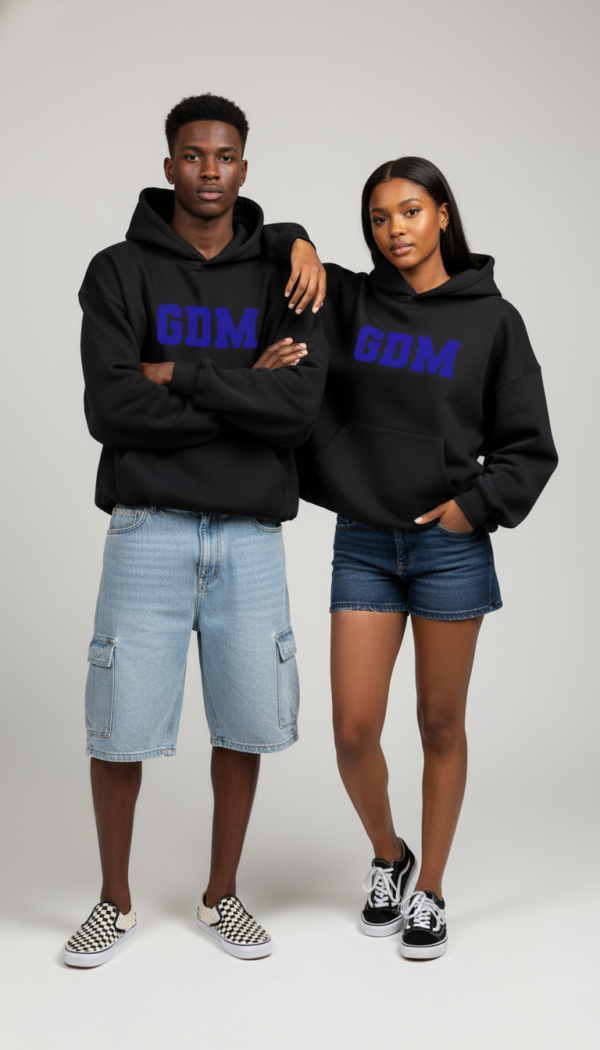 Black and Blue Hoodie