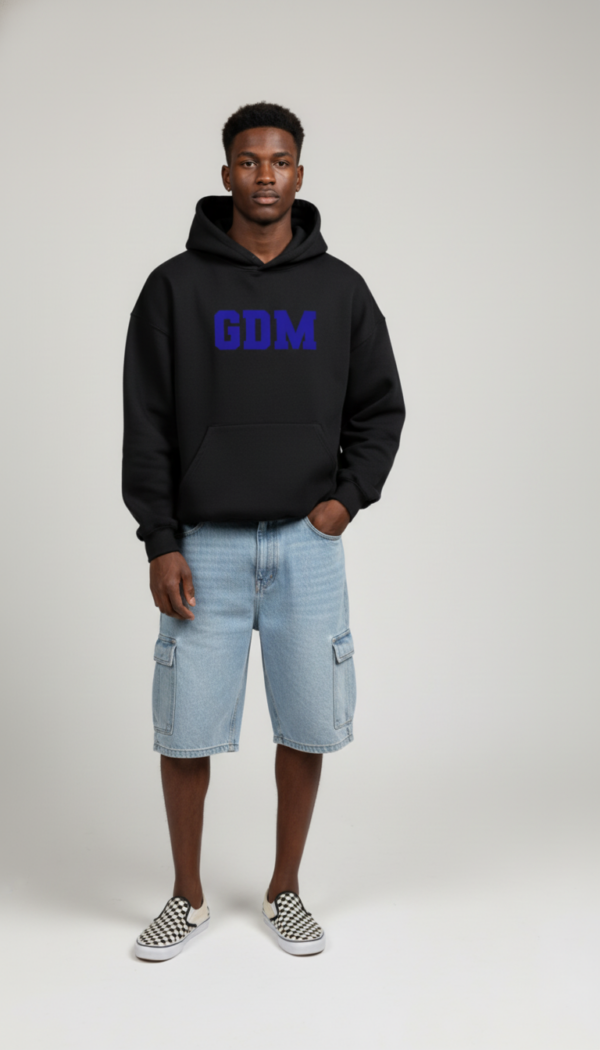 Black and Blue Hoodie