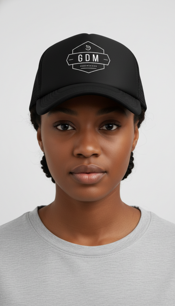 black_cap_GEDEMSKI_1_2 Black Logo Cap v2