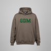 Dark Brown and Green Hoodie