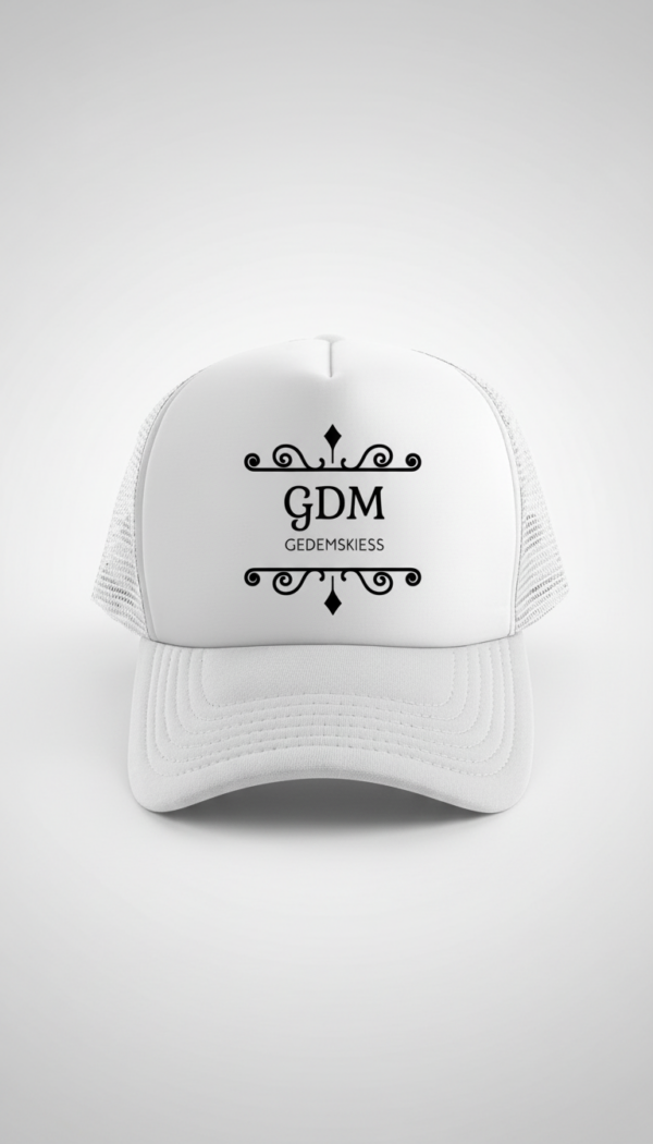 gdm_white_v3_1 White Logo Cap v3