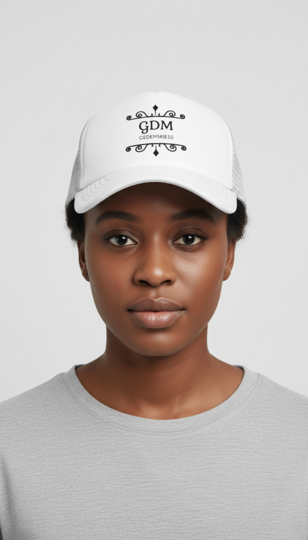 gdm_white_v3_2 White Logo Cap v3