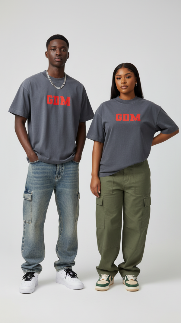 Dark Grey & Red T-Shirt