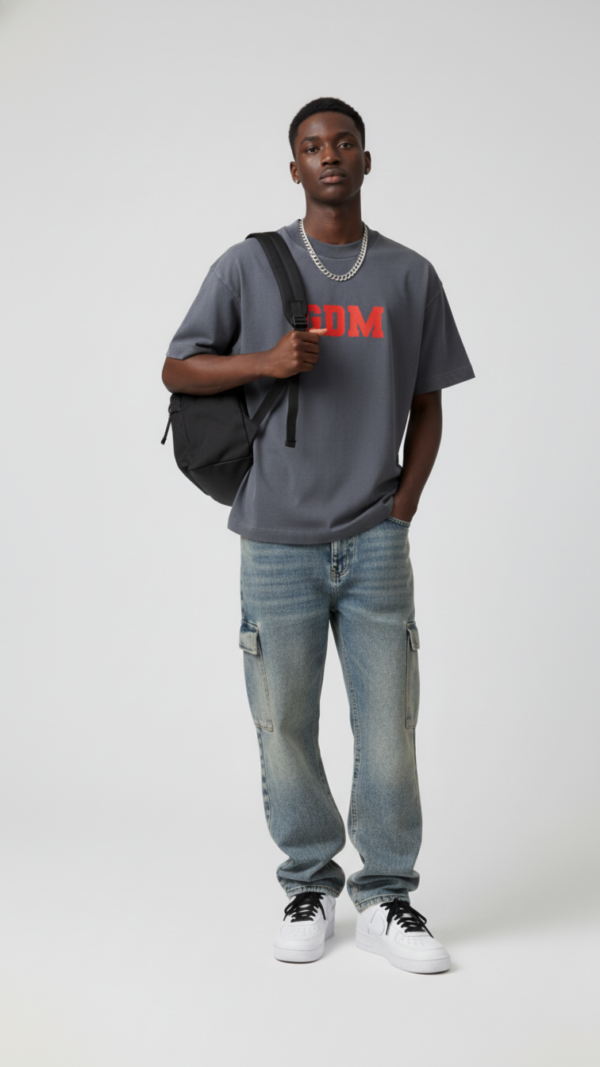 Dark Grey & Red T-Shirt