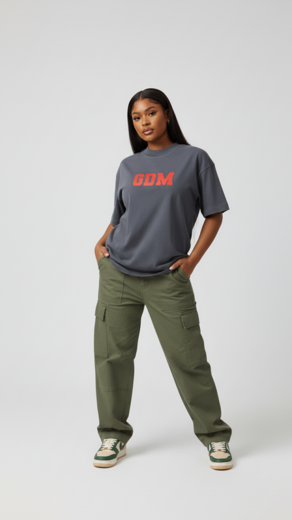 Dark Grey & Red T-Shirt