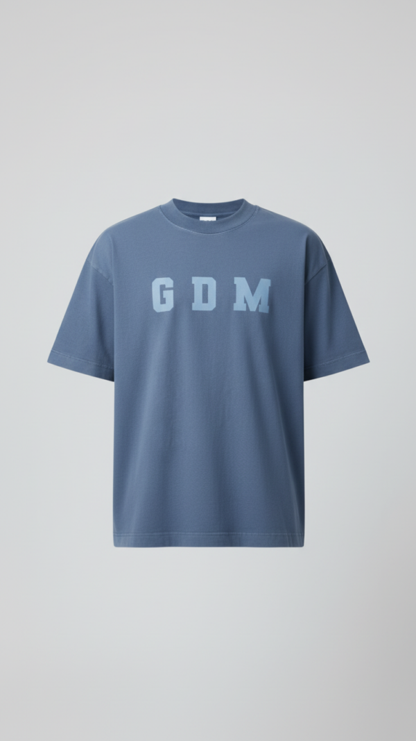 hi_blue_blue_1 Dusty Blue T-Shirt