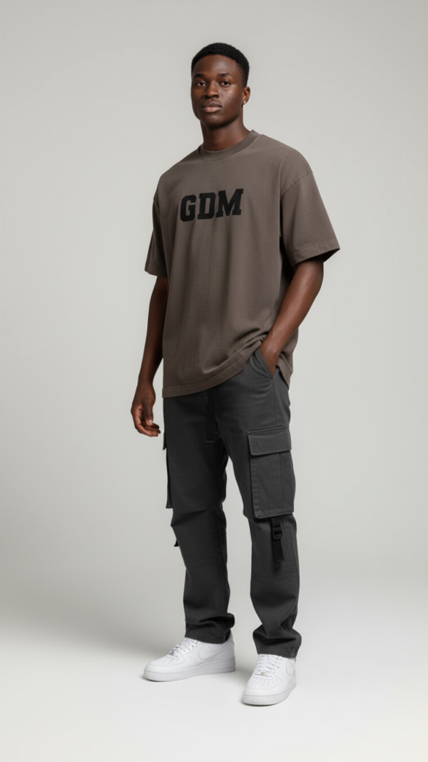 hi_dbrown_black_4 Espresso Brown and Black T-Shirt