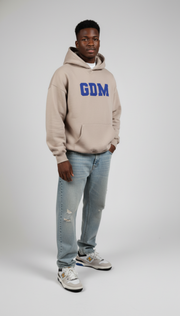 light_brown_blue_5 Light Brown and Blue Hoodie